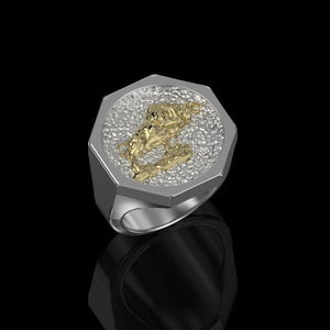 Gold Taurus Sign Ring - Giliarto