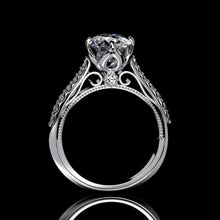 Load image into Gallery viewer, 2 Carat Moissanite Engagement 14K White Gold Ring Classic Customized Design Your Own Ring
