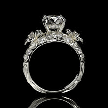 Load image into Gallery viewer, &#39;&#39;Lola&quot; 2.0 Carat Moissanite Diamond Floral Engagement Ring
