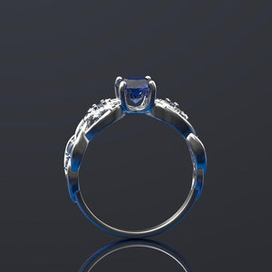 1.0 Carat Winter Sapphire Engagement Ring - Giliarto