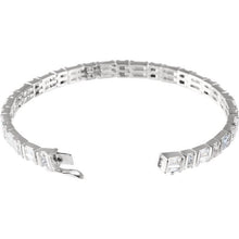 Load image into Gallery viewer, Sterling Silver Cubic Zirconia 7&quot; Bracelet
