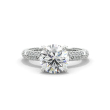 Load image into Gallery viewer, 2 Carat Moissanite Diamond  White Gold Giliarto Engagement Ring
