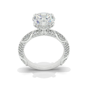 2 Carat Moissanite Diamond  White Gold Giliarto Engagement Ring