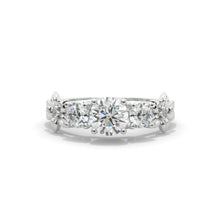 Load image into Gallery viewer, 1.5 Carat Giliarto Moissanite Three-Stone White Gold Engagement  Ring
