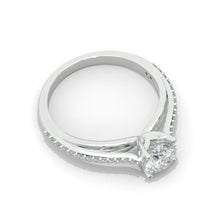 Load image into Gallery viewer, 1.0 Carat Moissanite Engagement Ring 14K White Gold Ring

