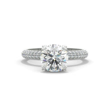 Load image into Gallery viewer, 2 Carat  Moissanite Diamond  White Gold Engagement  Ring
