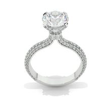 Load image into Gallery viewer, 2 Carat  Moissanite Diamond  White Gold Engagement  Ring

