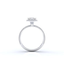 Load image into Gallery viewer, &#39;&#39;Carmen&#39;&#39; Heart Halo Moissanite 14K Gold Moissanite Engagement Ring
