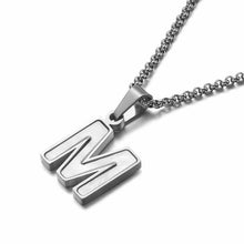 Load image into Gallery viewer, Shell Letter Necklaces  A-Z Initial Pendants
