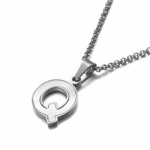 Shell Letter Necklaces  A-Z Initial Pendants