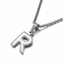 Load image into Gallery viewer, Shell Letter Necklaces  A-Z Initial Pendants
