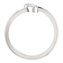 Load image into Gallery viewer, Two-Stone Bezel Set Bypass Ring 14K Gold 1/4 CTW Diamond - Giliarto
