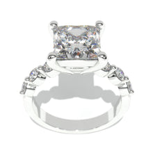 Load image into Gallery viewer, Princess Cut Moissanite  Engagement Ring
