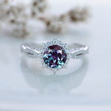 Load image into Gallery viewer, Adara Alexandrite Classic Engagement Ring
