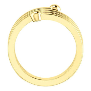 Negative Space 14K Yellow Gold Ring - Giliarto
