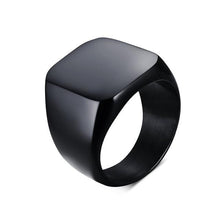 Load image into Gallery viewer, Men&#39;s  Black Stainless Steel Ring

