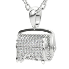 Load image into Gallery viewer, 1 CTW Diamond  Toilet Paper Pendant
