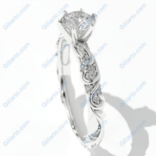 Load image into Gallery viewer, 1 Carat Moissanite  Giliarto  Gold Ornaments Engagement Ring
