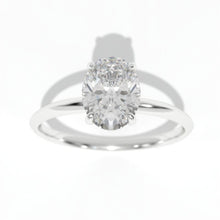 Load image into Gallery viewer, 2 Carat Moissanite 14K White Gold Engagement Promissory Ring
