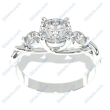 Load image into Gallery viewer, 1.5 Carat Three Stone Giliarto Moissanite Engagement  Ring
