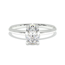 Load image into Gallery viewer, 2 Carat Moissanite 14K White Gold Engagement Promissory Ring
