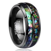 Load image into Gallery viewer, Opal Tungsten Carbide Ring - Giliarto
