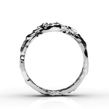 Load image into Gallery viewer, Moon Diamond Men&#39;s  14K White Gold  Ring. - Giliarto
