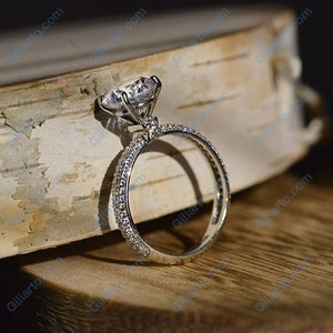 ''Carmen'' 2 Carat Forever One Moissanite 14K Gold Moissanite Engagement Ring