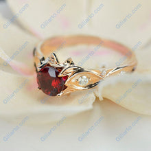 Load image into Gallery viewer, Customize 1.0 Carat Giliarto Ruby Engagement Ring 14K Rose Gold
