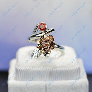 Giliarto Ruby Rose Gold Promissory Ring