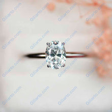 Load image into Gallery viewer, Giliarto 1 Carat Moissanite 14K White Gold Engagement Promissory Ring
