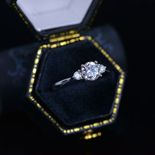 Load image into Gallery viewer, 1 Carat Three Stone Giliarto Moissanite White Gold Engagement  Ring
