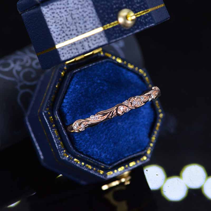 Diamond Giliarto  Gold Promissory Ring
