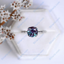 Load image into Gallery viewer, 2 Carat Alexandrite Floral Engagement Ring
