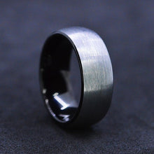 Load image into Gallery viewer, Silver Color Brushed Men Tungsten Carbide Ring

