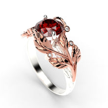 Load image into Gallery viewer, 2.0 Carat Sapphire/Ruby Diamond Gold Engagement Ring
