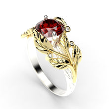 Load image into Gallery viewer, 2.0 Carat Sapphire/Ruby Diamond Gold Engagement Ring
