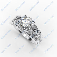 Load image into Gallery viewer, 2.0 Carat  Moissanite Diamond Engagement White Gold Ring
