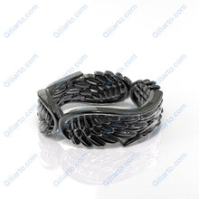 Load image into Gallery viewer, 14K White Gold Wings Ring
