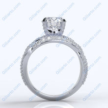 Load image into Gallery viewer, affordable moissanite Diamond engagement rings
