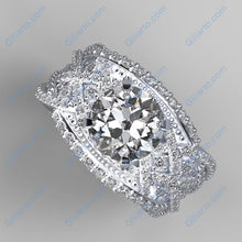 Load image into Gallery viewer, Infinitely Yours Forever One Moissanite Diamond Engagement Ring - Giliarto
