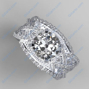Infinitely Yours Forever One Moissanite Diamond Engagement Ring - Giliarto