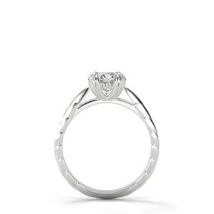 1.0 Carat Gray Moissanite Diamond Engagement Eternity Ring Set - Giliarto
