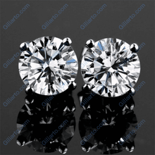 Load image into Gallery viewer, Moissanite Stud Earrings 14K Gold
