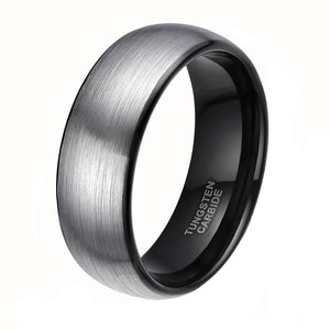 Brushed Men Tungsten Carbide Ring - Giliarto