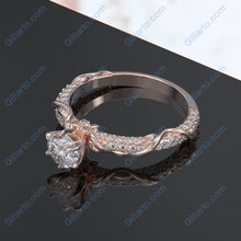 Load image into Gallery viewer, 1.5 Carat Moissanite Giliarto  Gold Engagement Ring
