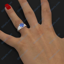 Load image into Gallery viewer, 2 Carat Sapphire Engagement Ring - Giliarto
