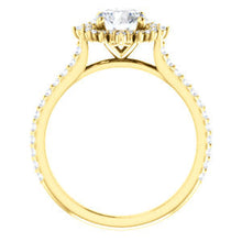 Load image into Gallery viewer, 14K Gold Forever One Round 1/3 CTW Diamond  Engagement Ring
