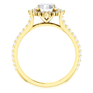 14K Gold Forever One Round 1/3 CTW Diamond  Engagement Ring