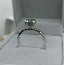 Load image into Gallery viewer, 2.0 Carat Green Moissanite Stone 10K White Gold Ring
